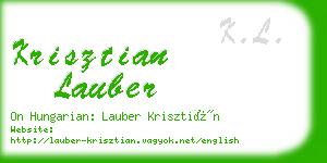 krisztian lauber business card